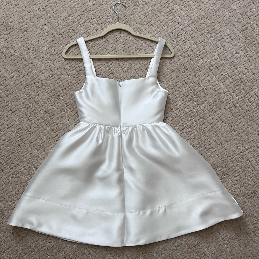 Lulu's White Satin Mini Dress - Picture 2 of 2